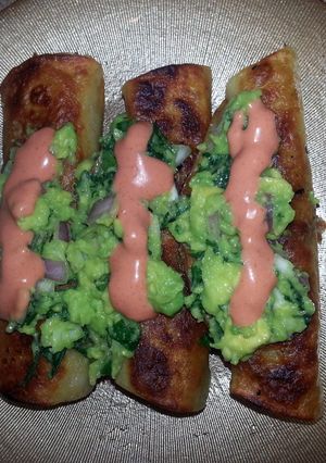 A picture of Chicken Flautas.