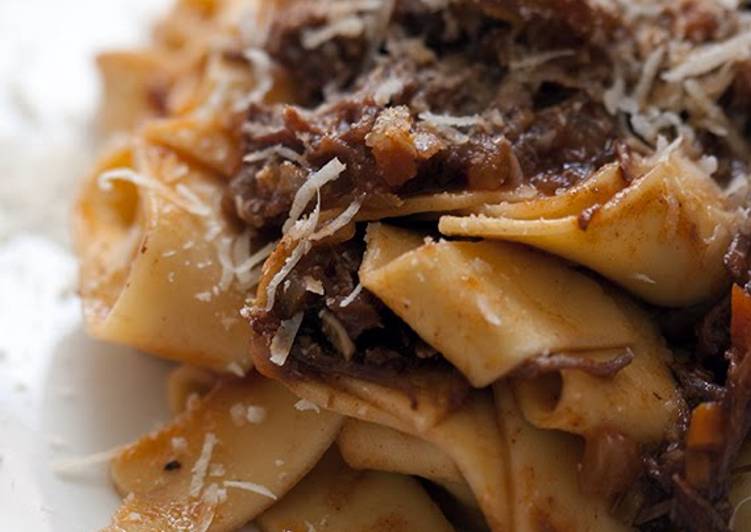 Recipe of Perfect Tagliatelle with bolognese