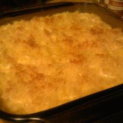 A picture of Baked Macaroni and Cheese.