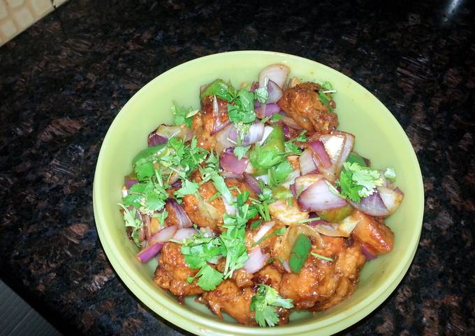 my quicky chilly chicken my family love it a lot.