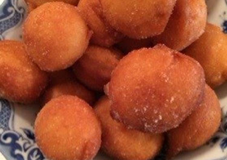 Recipe of Favorite Roly Poly Doughnuts Made with Pancake Mix