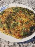 Tortilla de espinaca y nabo