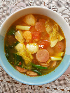 Foto resep Bakso Ikan Kuah Tomyam