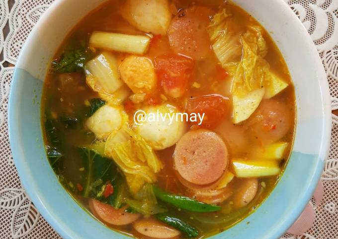 Cara bikin Bakso Ikan Kuah Tomyam Cara bikin Bakso Ikan Kuah Tomyam