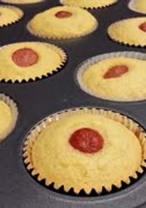 A picture of Corn Dog Muffins.