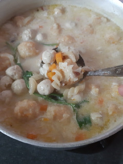 Foto resep Sop mutiara campur bakso udang
