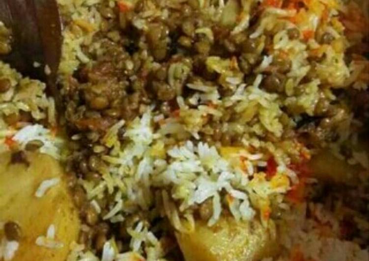 Recipe of Speedy Masoor Biryani #KokabandCookpad