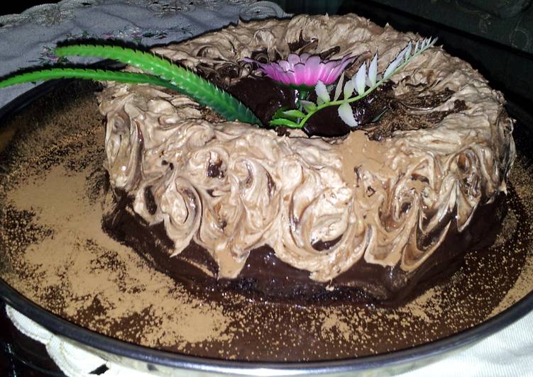 chocolate cake with coca suripe