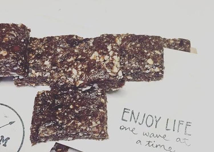 Recipe of Speedy Cacao Honey Nut Bars