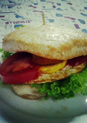 A picture of Tofu Burger.