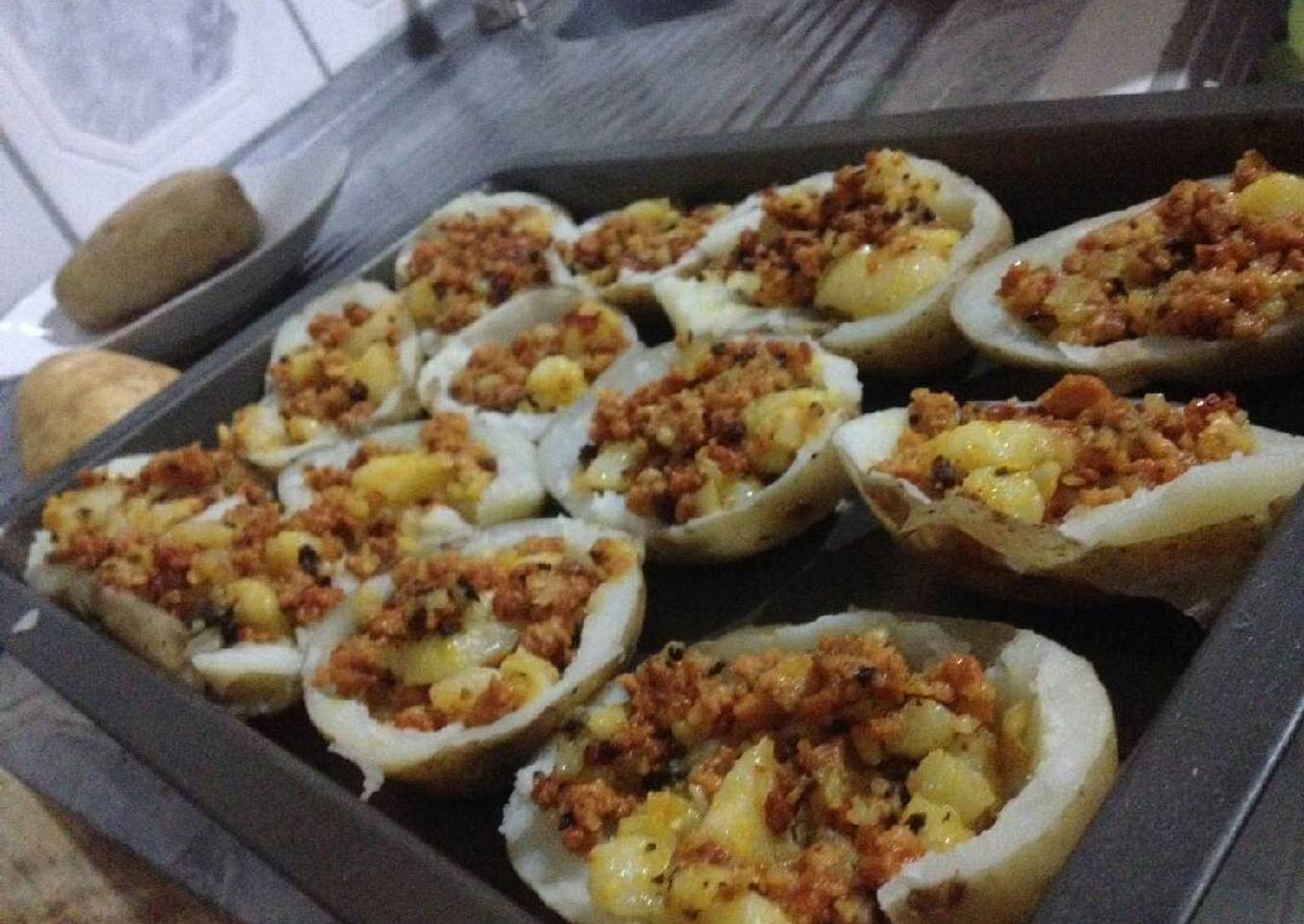 Rellenos de papas Con chorizo
