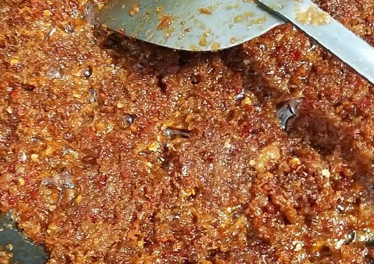 Resep Sambal ebi terasi Mey, Lezat Sekali