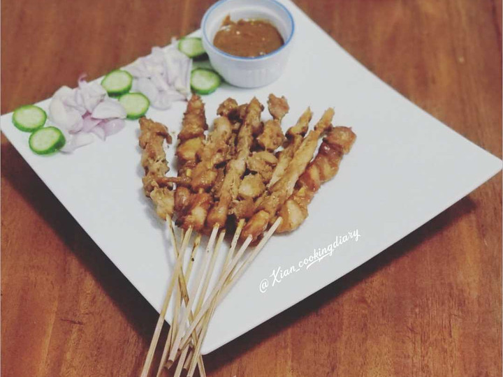  Resep membuat Sate Ayam bumbu kacang (simple dan enak)  nikmat