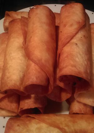 A picture of Mandys chicken flautas.