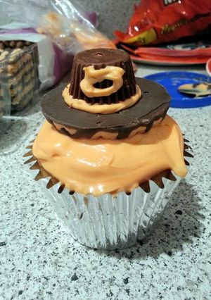 A picture of Thanksgiving Cupcakes.