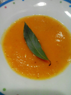 A picture of My carrot soup.
