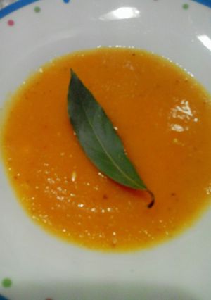 A picture of My carrot soup.