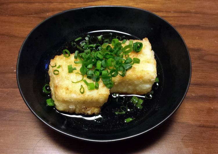 Steps to Make Homemade Deep Fried Kudzu Tofu