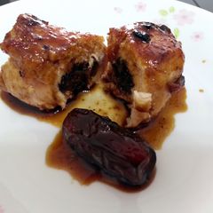A picture of Chicken Wrapped Dates.