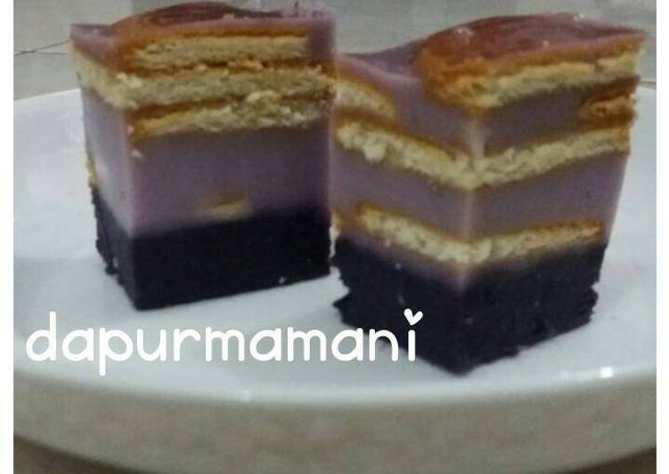 Cake puding ubi ungu maknyuss