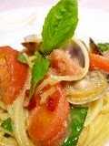 Chilled Pasta alle Vongole with Tarako