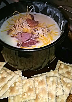 A picture of Mae's Potato Soup.