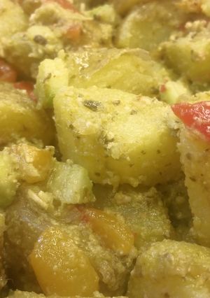 A picture of Spicy Pesto Potato Salad.