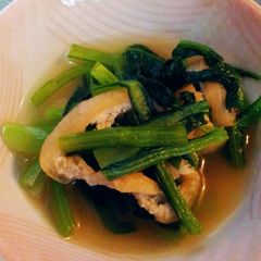 A picture of Versatile Boiled Komatsuna and Aburaage.