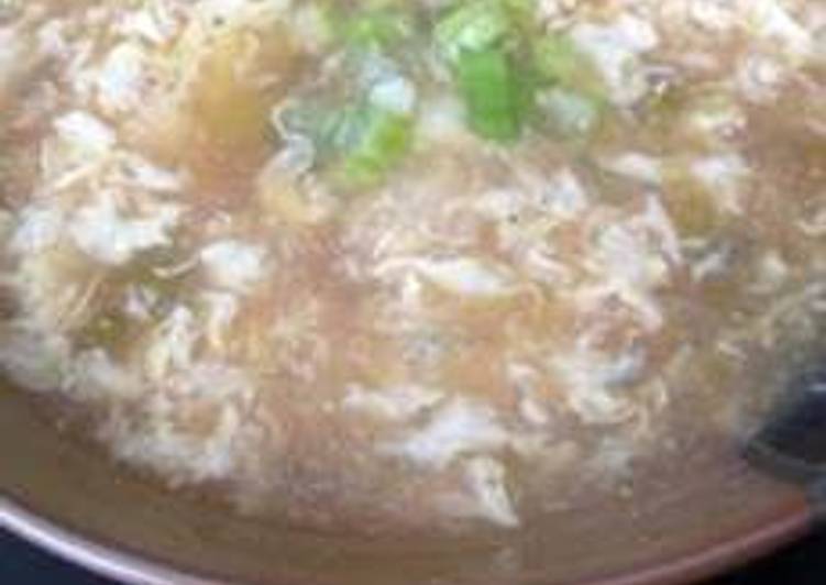 Healthy egg white soup