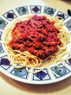A picture of Spaghetti Bolognese.