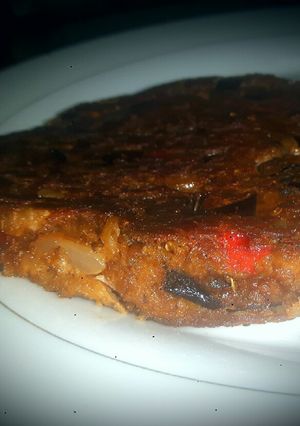Una foto de Hamburguesa de berenjena