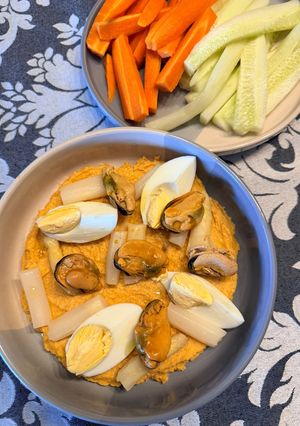 Foto principal de Hummus con Mejillones en Escabeche