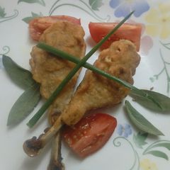 A picture of Chicken corn dogs#chicken contest.