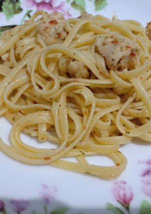 Foto resep Fettucine chicken garlic