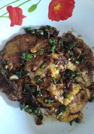 Foto resep Telor ceplok cabe rawit