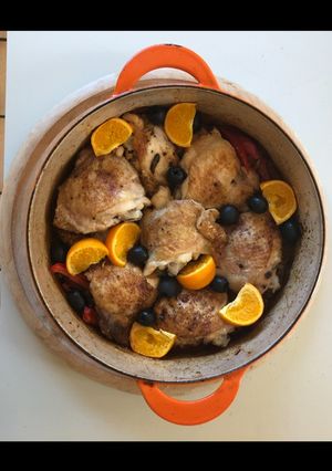A picture of Almost Spanish Chicken.
