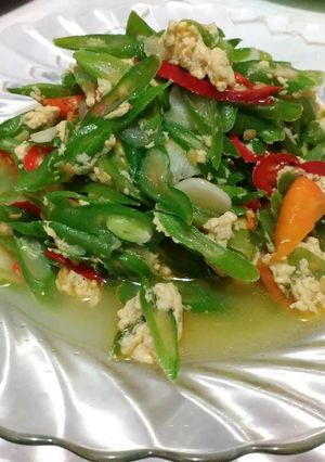 Foto resep 4. Tumis buncis telur