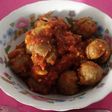 Bakso bumbu pedas