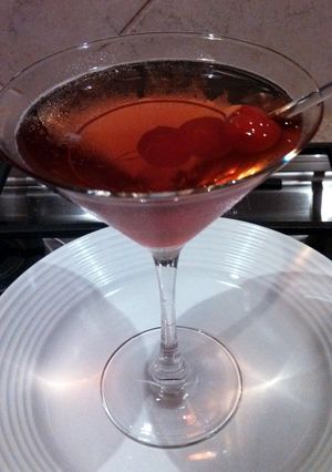 A picture of Sweet Manhattan drink.