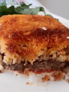 عکسی از دستور ته چین کباب دیگی