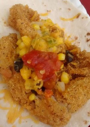 A picture of Leftover-Catfish Soft Taco.