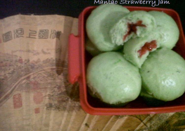 Resep BAKPAO/MANTAO WITH STRAWBERRY JAM yang Bikin Ngiler