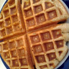 A picture of Whole wheat waffles.
