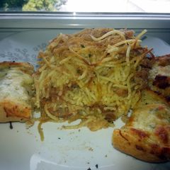 A picture of Spaghetti and Hash.