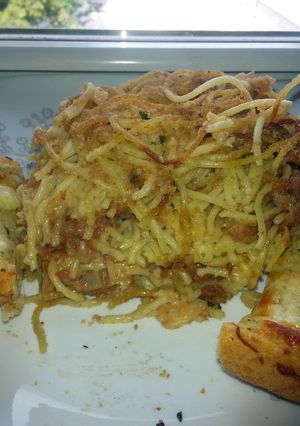 A picture of Spaghetti and Hash.