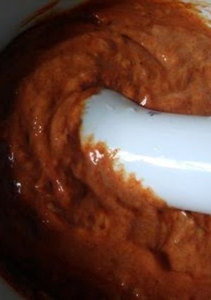 A picture of Home made tandoori paste...my version.....:-).