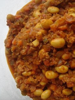 A picture of Healthy Dry Curry with Soy Beans.