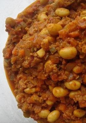 A picture of Healthy Dry Curry with Soy Beans.