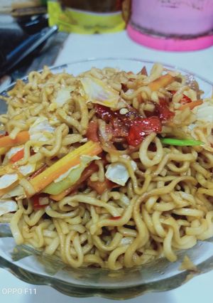 Foto resep Mie telor sayur