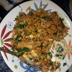 A picture of Moringa rice.